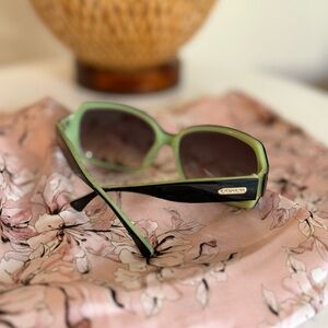 Coach Women's Sunglasses in Green and Black- Ginger S496 Black